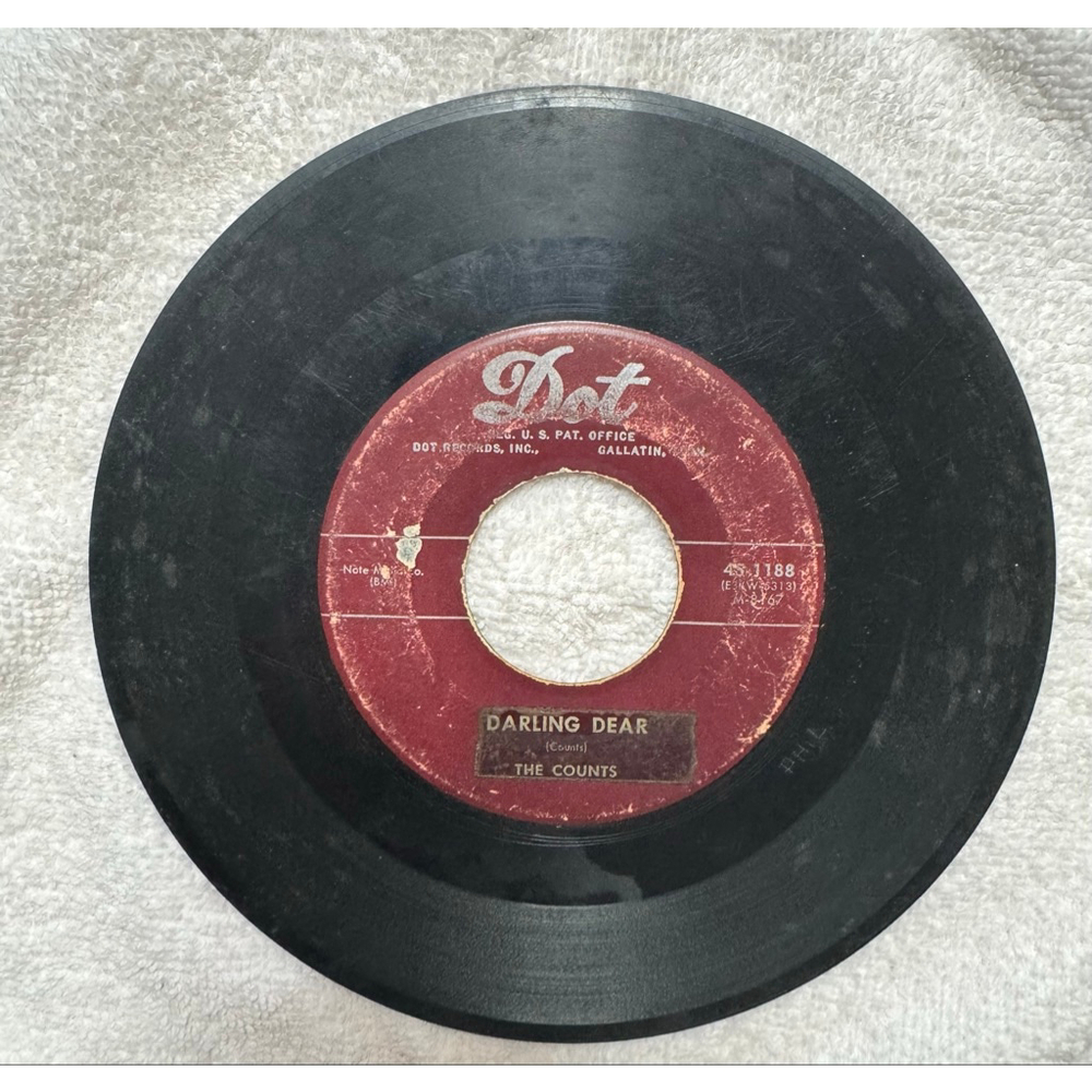 1954 Dot Record 45 RPM The Counts “Darling Dear / I Need You Always”